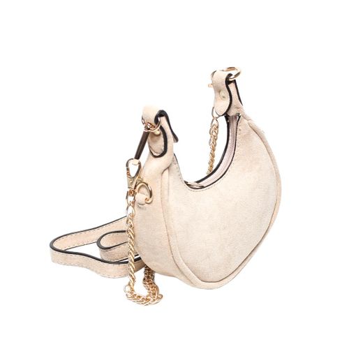 Women Bag with Cross Hand - Beige