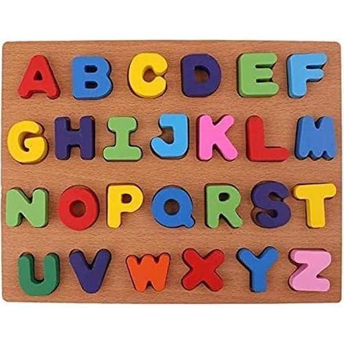Wooden English Alphabet Puzzle Board for Kids