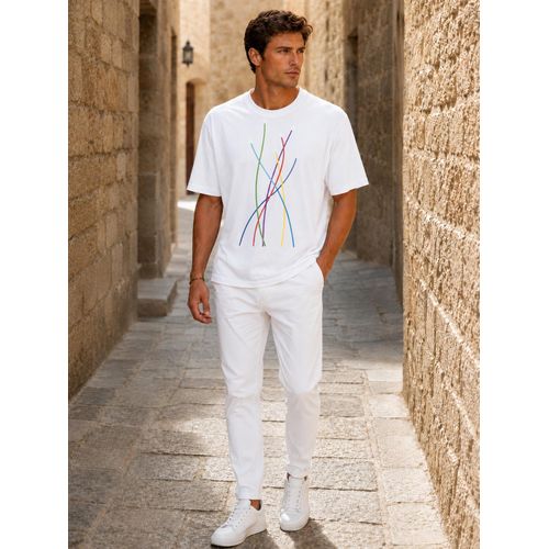 Hero Basic - Oversized Pilots Print T-Shirt - White
