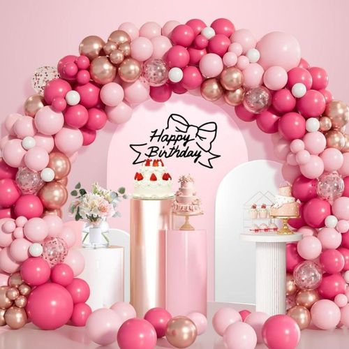 قوس البالونات 175 قطعة، بالونات بألوان مختلطة، بالونات عيد ميلاد، خطوبة، مجموعة بالونات الحفلات, الزفاف