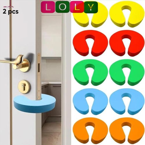 واقي باب للأطفال يمنع انغلاق الباب ويحمي أصابع طفلك من الحوادث داخل المنزل 2 قطعه