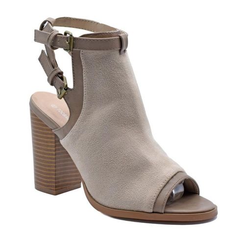 Heeled Sandals- Beige - (45)