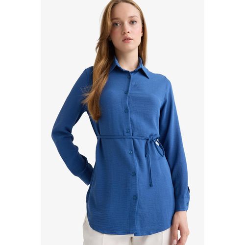 Regular Fit Shirt Neck Long Sleeve Tunic