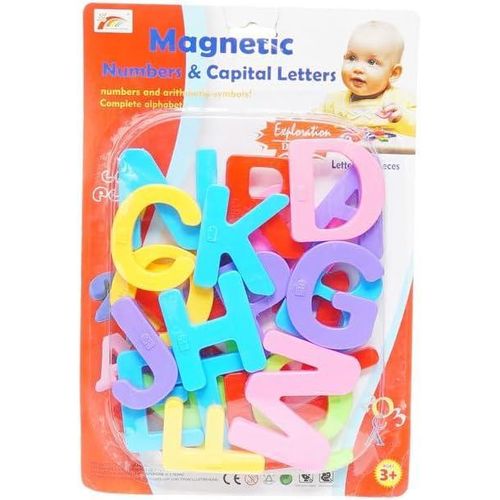 Magnetic Letters Educational Set Of 26 Pieces For Kids - Multi Color