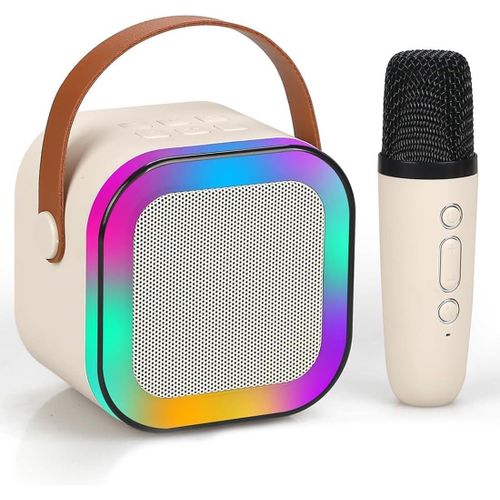 Karaoke Machine for Kids Adults with Wireless Mics Portable Bluetooth & Dynamic Lights Birthday Gift for Girls, Boys & Toddlers Ages 4, 5, 6, 7, 8, 9, 10, 12+ Year Old Home Outdoor Travel
