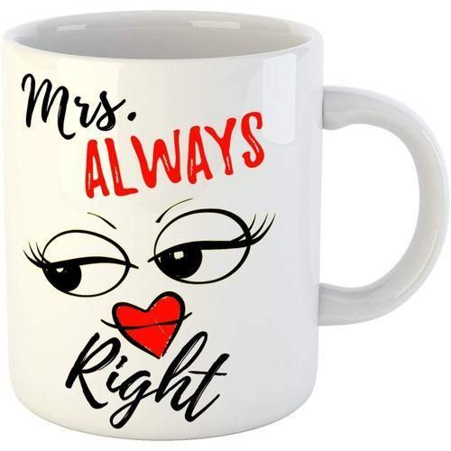 كوب مطبوع السيدة دائماً على حق 001