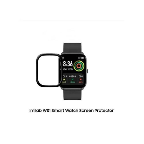 Screen protector for Xiaomi Emelab W01 watch, 3D curved protective film with soft edges (Anti-scratch) (Bubble-free) (Highly shatterproof) (Highly sensitive) (Not glass)
