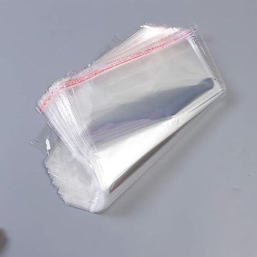 Self Adhesive Cello Bags, Transparent Plastic Storage Pouches 25 * 19 CM 50 pcs - 25 * 19 CM
