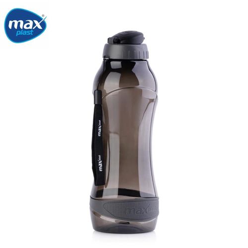 Fitness Water Bottle 750ml – BPA-Free Reusable Sports & Drinking Bottle, Leak-Resistant Design, Black/Clear
