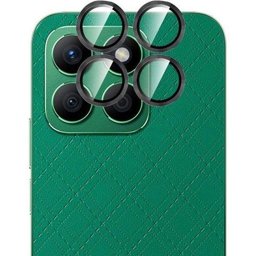 Honor X8b Mobile Camera Protector, 1 Set, Tempered Glass Layer, Hardness 9, Single Ring, Metal Design for Camera Lens (Black)