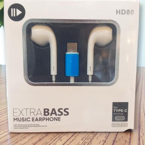Type C Headset Wired In-Ear Headphones Built-in Microphone Volume Control Headphone USB C In-Ear HiFi Stereo Noise Reduction - Handfree Type C