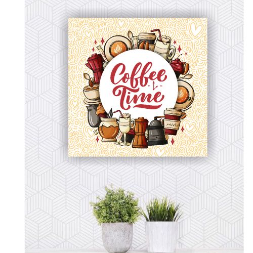 Tableau for coffee corner -1 Pcs - 40×40 - Multi Color
