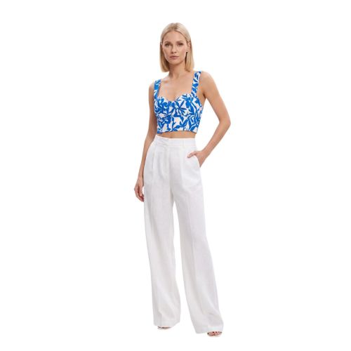 Fitted Sweetheart Bustier Crop Top with Structured Straps