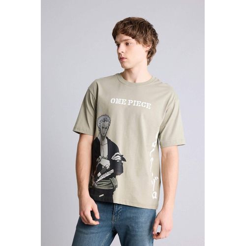 One Piece Boxy Fit Printed T-Shirt