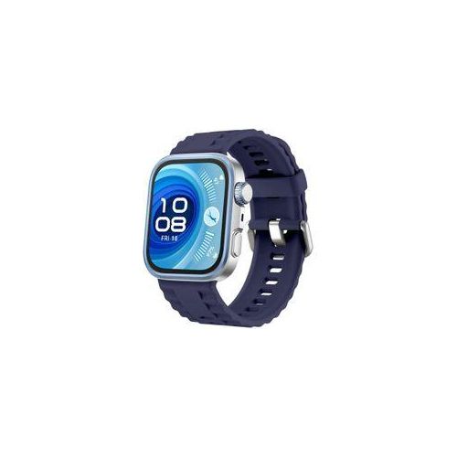 ECO Official Wave Silicone Bracelet for Huawei Watch Fit 3/Watch Fit 4 Pro/Fit 4 Strap, Soft Silicone Sport Replacement Strap for Women/Men, Adjustable Waterproof Sports Band (Blue)