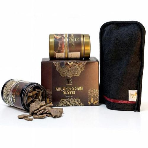 Moroccan Bath Kit Set - soap Moroccan and Moroccan Mud with bath Loof