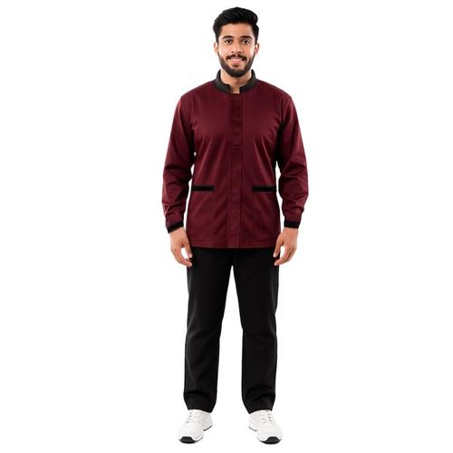 Workwear Suit - Maroon x black