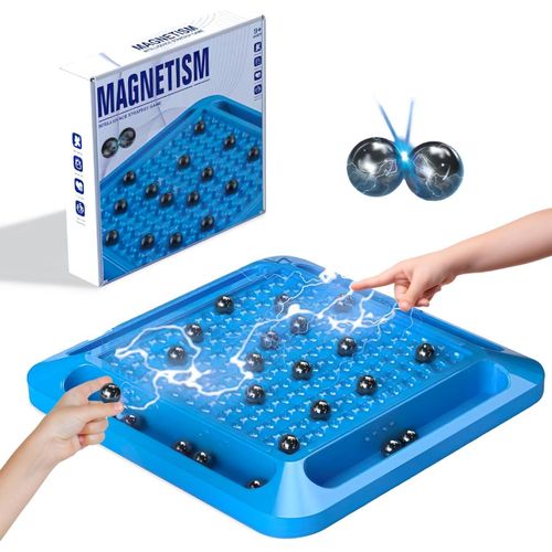Magnetic Chess Game - 4 Players, Ages 6+, Strategy, Chess Theme, Magnetic Stones, Multiplayer, Easy to Store, Large Size (Imported, Medium Size, High Quality Material)