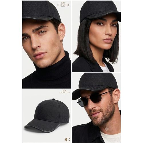 Gender-appropriate black jacquard cap with leather back lock