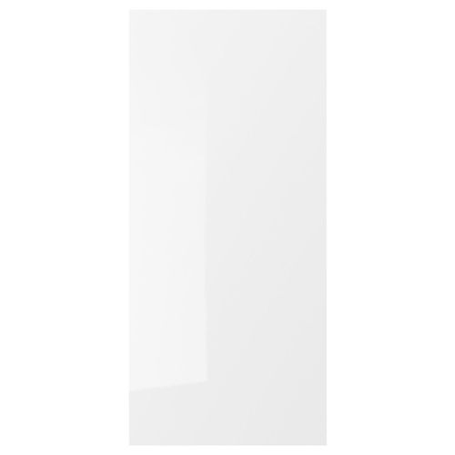Cover panel FÖRBÄTTRA cabinet - white, glossy, rectangular, durable plastic.