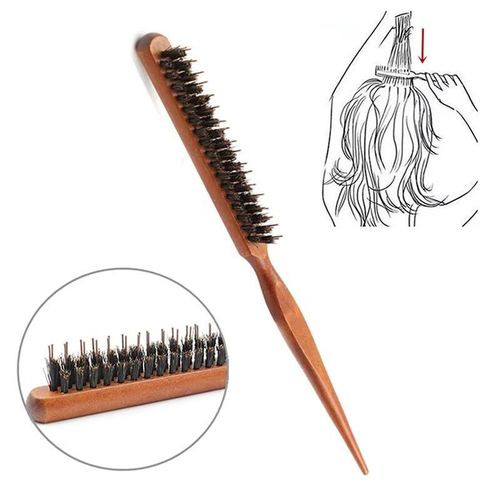 Handle Hair Brush For Styling Anti-Shedding Nylon Hair Comb With Bristles Helps Hold Hair Without Added Cream Or Gel
