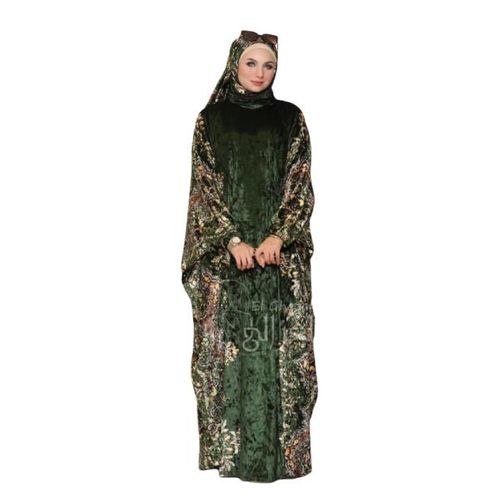 Women's Winter Prayer Dress - Olive Green