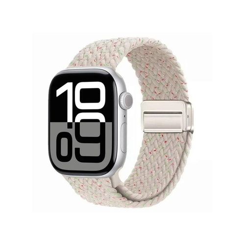 Sport Solo Loop For Apple Watch Band Ultra 49mm 46mm 45mm 44mm 42mm for Women Men,Adjustable Magnetic Stretchy Nylon Braided Wristband for iWatch Ultra 2 SE Series 10 9 8 7 6 5 4 3 2 1