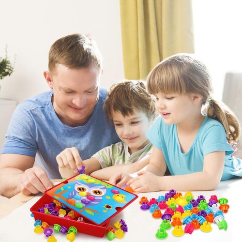 لعبة فكرة الأزرار – لعبة مطابقة وتثبيت الأزرار للأطفال