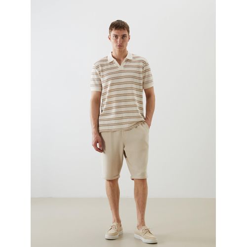 Slim Fit Binding Detail Mens Shorts