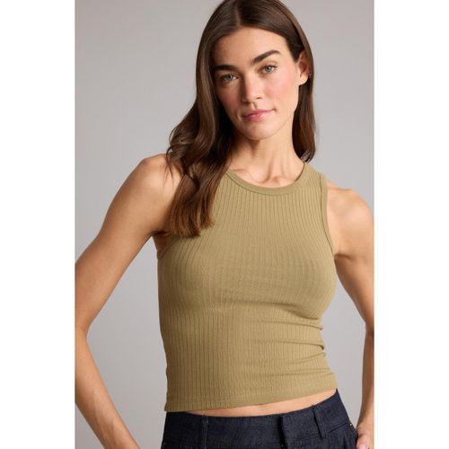 Slim Fit Halter Neck Corduroy/Ribbed Camisole Tank Top