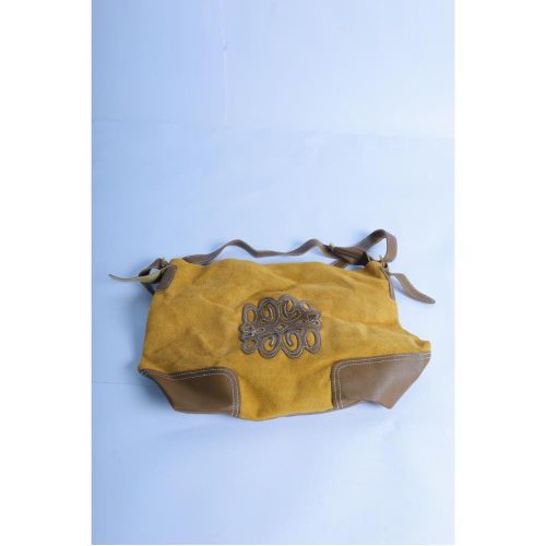 Fashion European And American Style Tassel Pendant Portable Shoulder Bag Solid Color Retro Woven Twisted Leather Bag brown