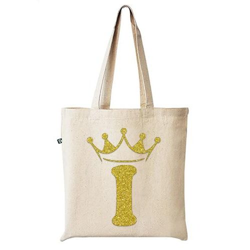 tote bag white High quality 100% lines handbag white distinctive design and shapes, multi-use (travel/lecture/club/work), letter I gold crown