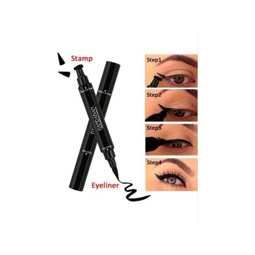 Double Head Seal Stamp Eyeliner Black