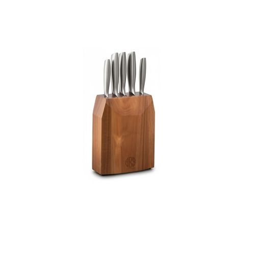 Knife Set with Premium Wooden Block-5-Piece-Full Stainless Steel