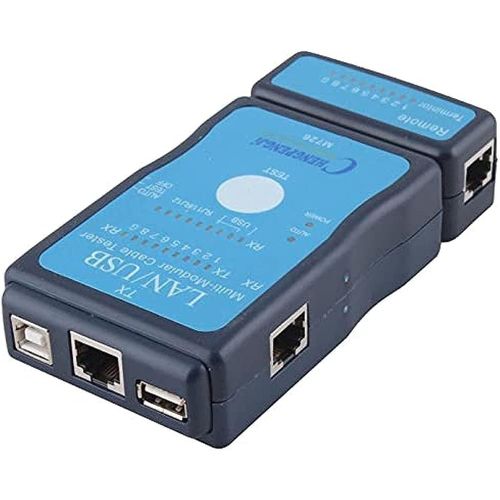 New Multi-Modular RJ-45 RJ11 Network LAN USB Wire Cable Line Tester Checker M726