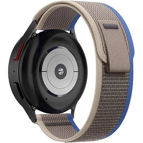 X-Tech 22mm Nylon Strap Compatible with Huawei GT4, GT3/3 Pro, GT2/2 Pro, GT, Watch 4/3 Pro 46mm and 48mm, Samsung Watch 3 45mm, Galaxy Gear S3 46mm, and Amazfit GTR2, GTR3, and GTR4 - Gray & Blue