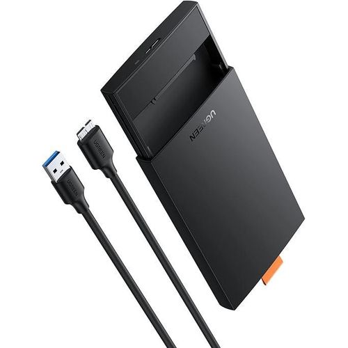 External Hard Drive Enclosure USB 3.0 to SATA III Adapter for 2.5 SATA SSD HDD 9.5mm 7mm Hard Drive Case Housing with UASP Compatible for HDD SSD WD Seagate Toshiba Samsung PS4 Xbox Tool-free