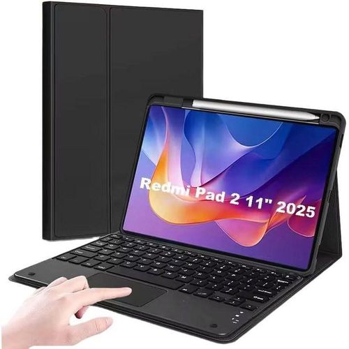 Touch keyboard case for Redmi Pad 2, 11 inch, Bluetooth compatible with auto sleep and auto wake function for Mi Pad 2 11 inch