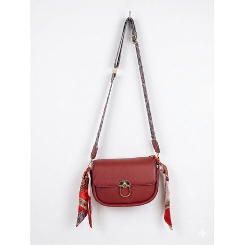 Cross Bag Leather Magnetic clip ZC-1 - Burgundy