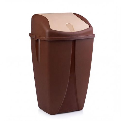 Plastic Swing Lid Trash Can 70 Liters for Kitchen and Office - Multi Color