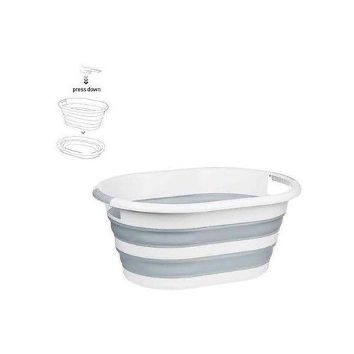 Laundry Basket – Foldable Plastic & Silicone – Space Saving