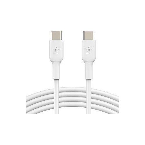 Belkin Boost Charge USB-C to USB-C Cable (USB Type-C Fast Charge Cable for Samsung, Pixel, iPad Pro and More) 1 m, White