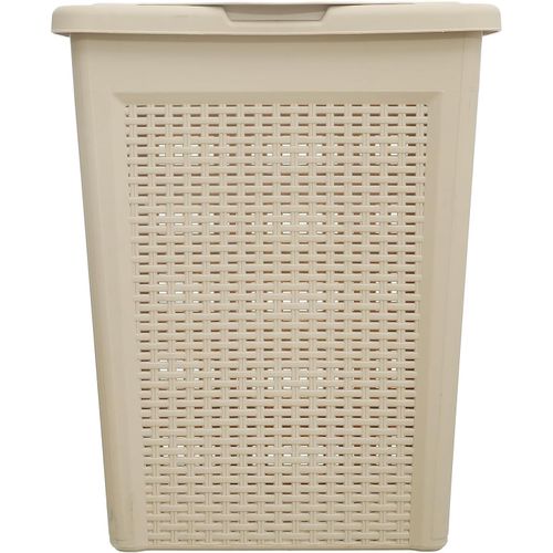 Papia Laundry Basket, 50 Liter Capacity, Coffee