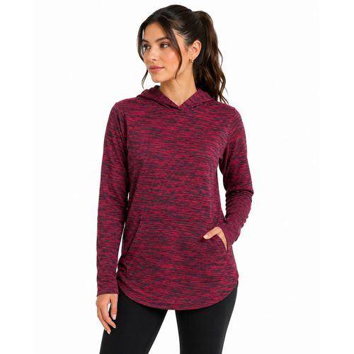 Women's hooded T-shirt with front pockets