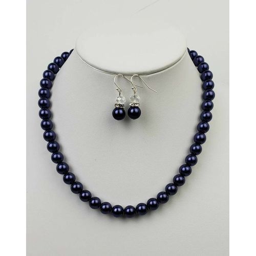 Mallorca Pearl Necklace With Spacers With Earring