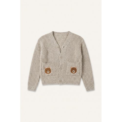 Baby Boy Embroidered Knit Cardigan