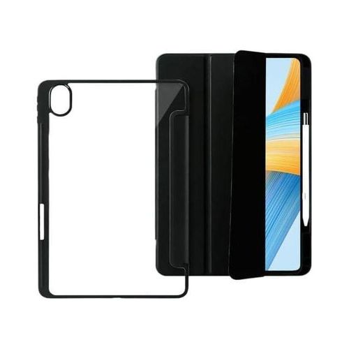 Case for Huawei MatePad 11.5 2025, Slim Trifold Smart Cover with Pencil Holder, Clear Back Cover for Huawei MatePad 11.5 2025 - Black