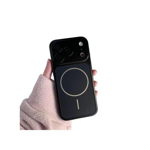 MagSafe Compatible Back Cover for iPhone 17 Pro, Shock Resistant with Camera Protection - Black