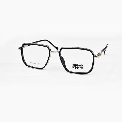 Men’s Optical Eyeglasses Metal & TR Frame – Square Design – No Nose Pads – Lightweight & Comfortable
