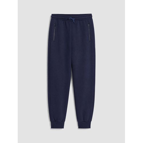 Zipper Pocketed Thick 3 Thread Boy's Sweatpants